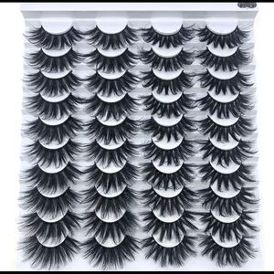 20 pairs of mink 3d eyelashes
